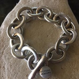 Vintage Silpada .925 Sterling Silver link bracelet